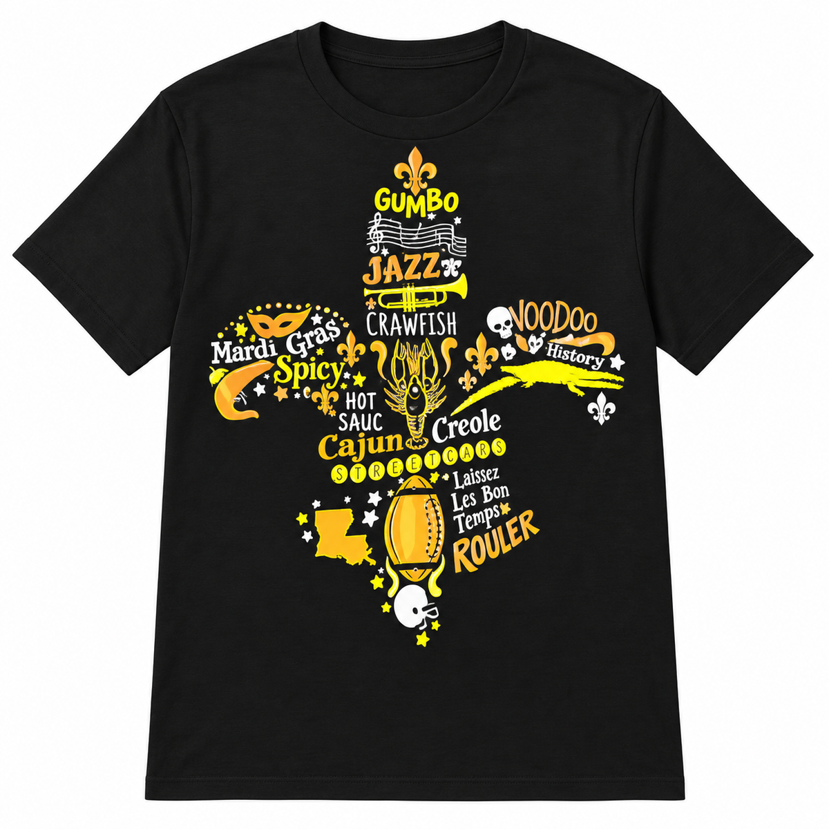 Mardi Gras Gumbo Jazz Crawfish Shirt