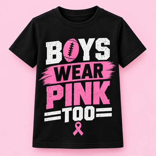 Boys Wear Pink Too Youth T-Shirt