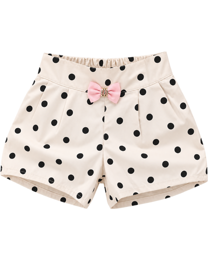 Girls Bow Pattern Shorts
