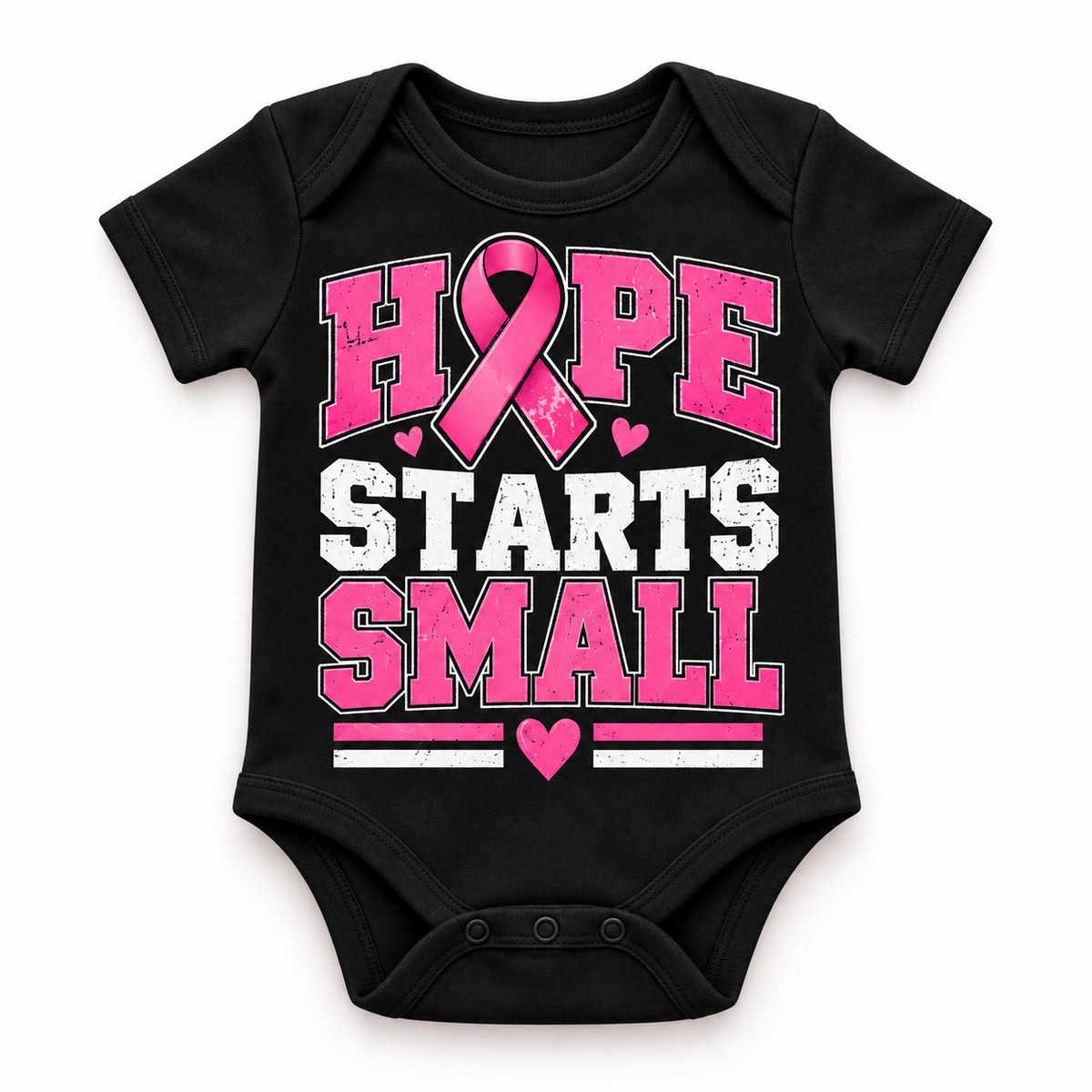 Hope Starts Small Breast Cancer Awareness Baby Onesie