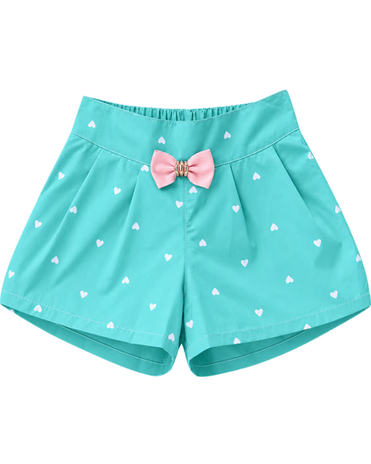 Girls Bow Pattern Shorts