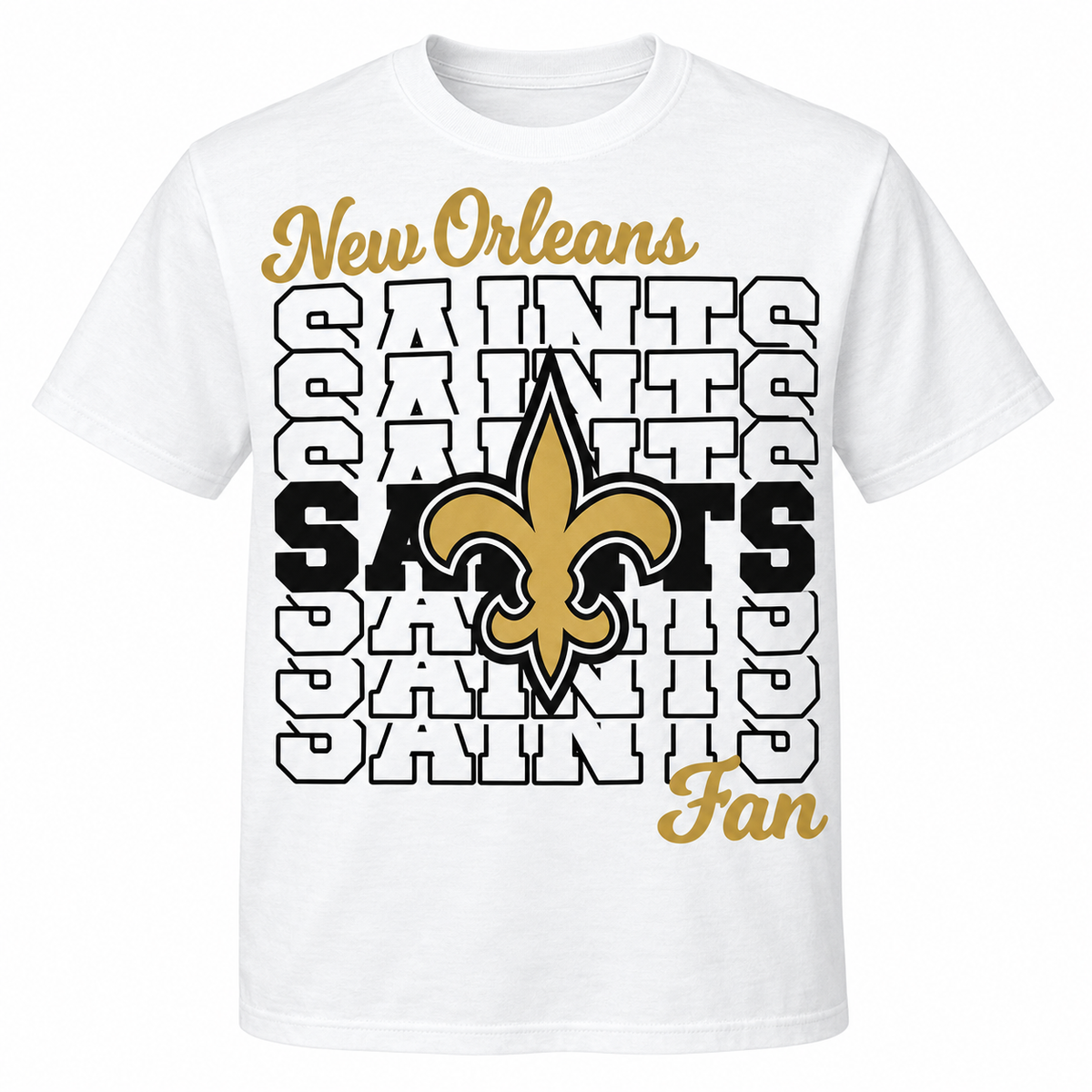 New Orleans Saints Fan Shirt – White