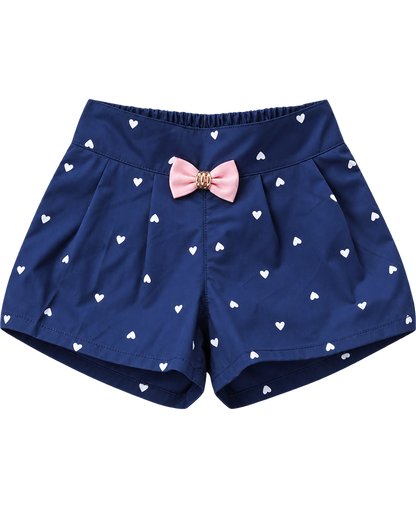 Girls Bow Pattern Shorts