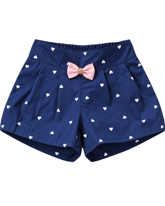 Girls Bow Pattern Shorts