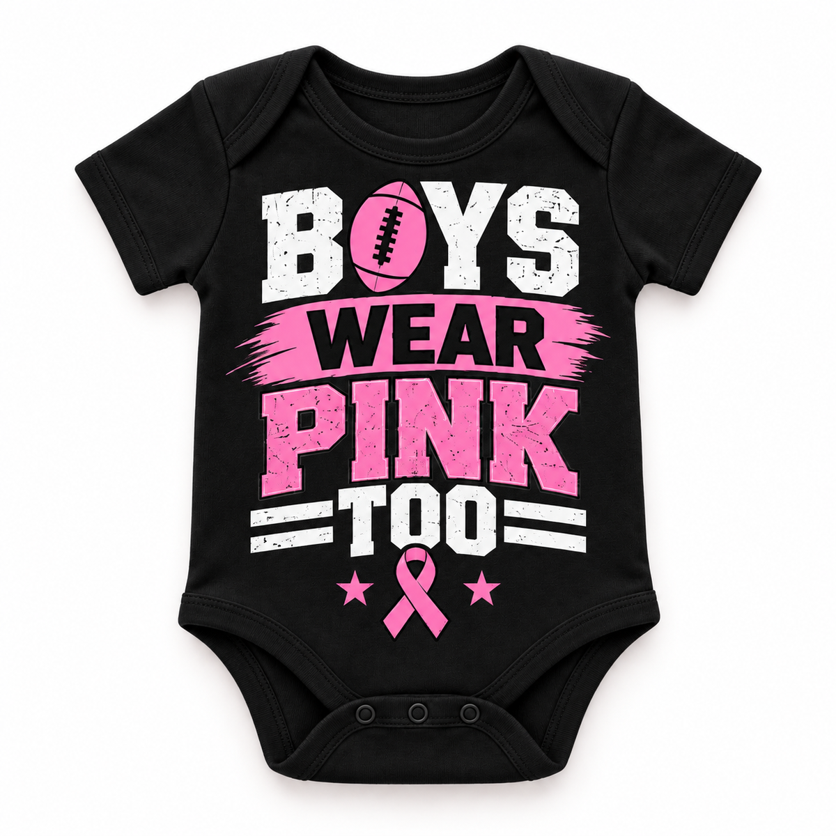 Boys Wear Pink Too Baby Onesie