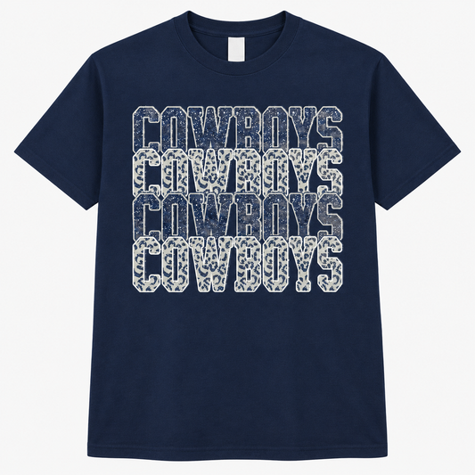 Cowboys Stacked Graphic Shirt
